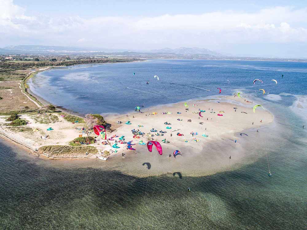 Punta Trettu, The best kite spot of Sardinia with Flat and Shallow Water